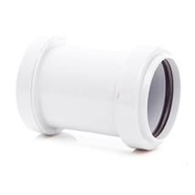 WP26 40MM PUSH-FIT STRAIGHT COUPLING WHITE