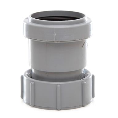 WP32 40MM PUSH-FIT THREADED COUPLING GREY