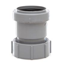 WP32 40MM PUSH-FIT THREADED COUPLING GREY