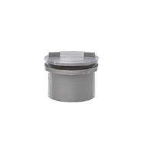 WP44 40MM PUSH-FIT SCREWED ACCESS PLUG GREY