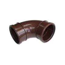 SB417 110MM POLYPIPE 92 DEGREE DOUBLE SOCKET BEND BROWN