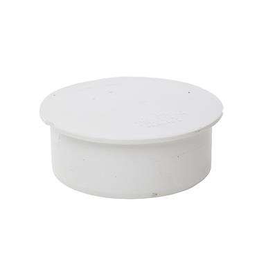 SH46 110MM POLYPIPE SOCKET PLUG WHITE