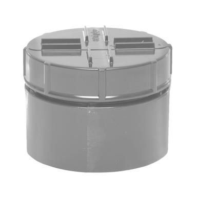 SA63 110MM POLYPIPE SOCKET ACCESS CAP GREY