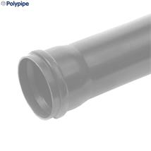 3 METRE 160MM POLYPIPE SINGLE SOCKETED SOIL PIPE GREY