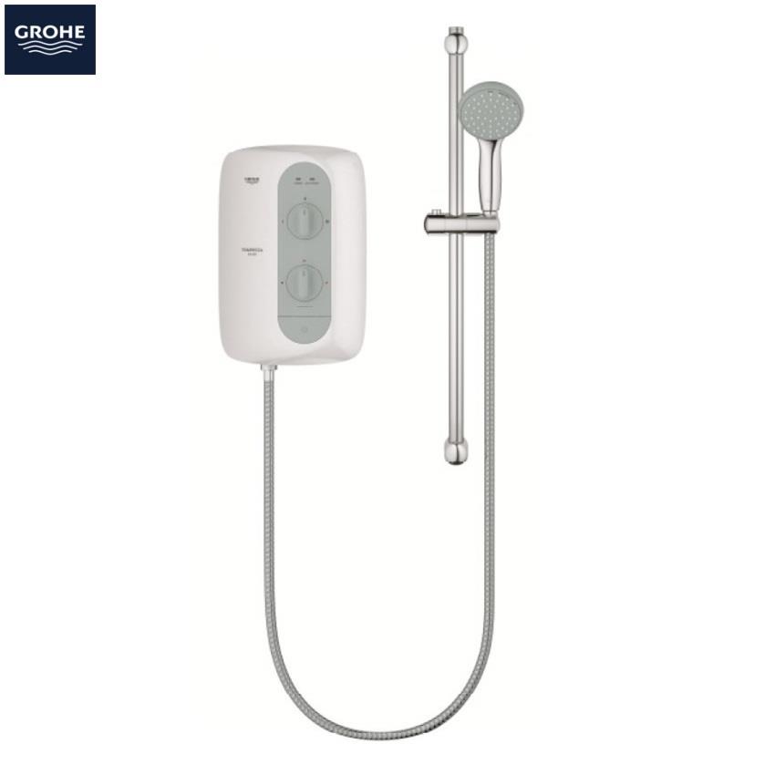 GROHE New Tempesta 100 8.5kW Electric Shower, White/Nighttime Grey