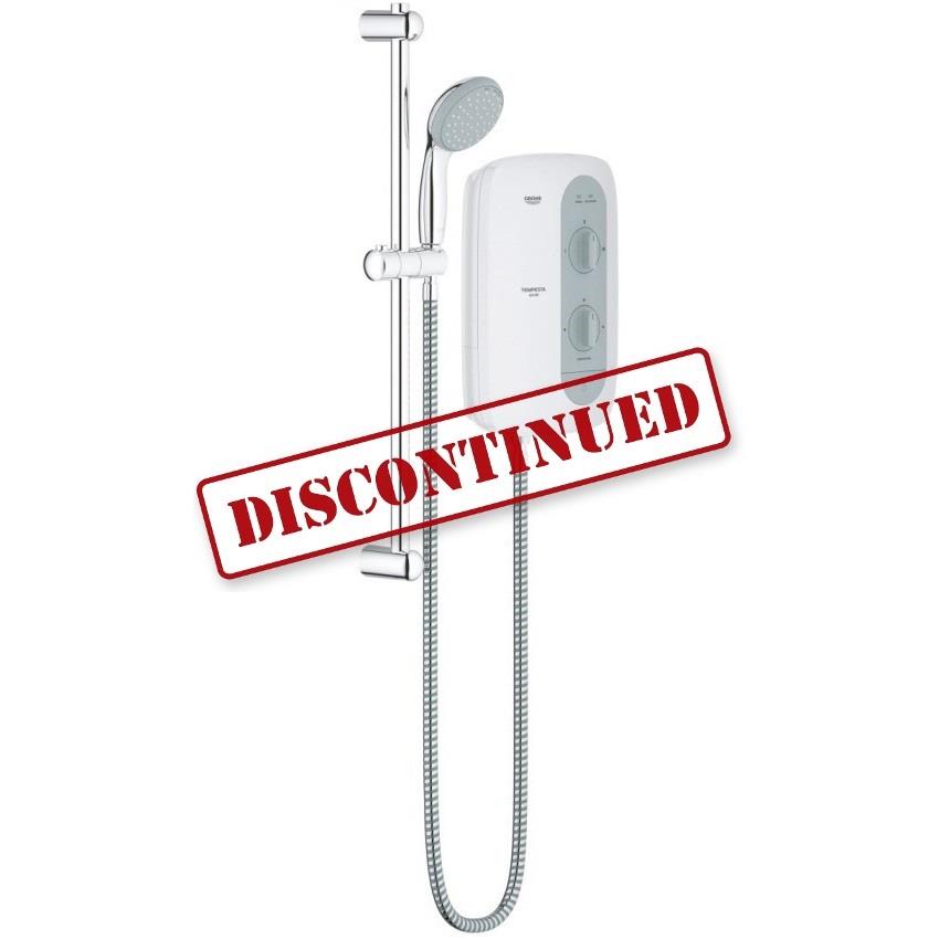 GROHE New Tempesta 100 8.5kW Electric Shower, White/Nighttime Grey