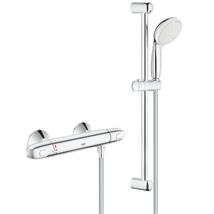 GROHE Grohtherm 1000 Thermostatic Bar Shower 1/2" c/w Shower Kit, Chrome, 34151 004