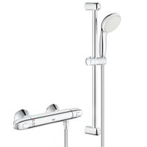GROHE Grohtherm 1000 Thermostatic Bar Shower 1/2'' c/w Kit, Chrome, 34557 001