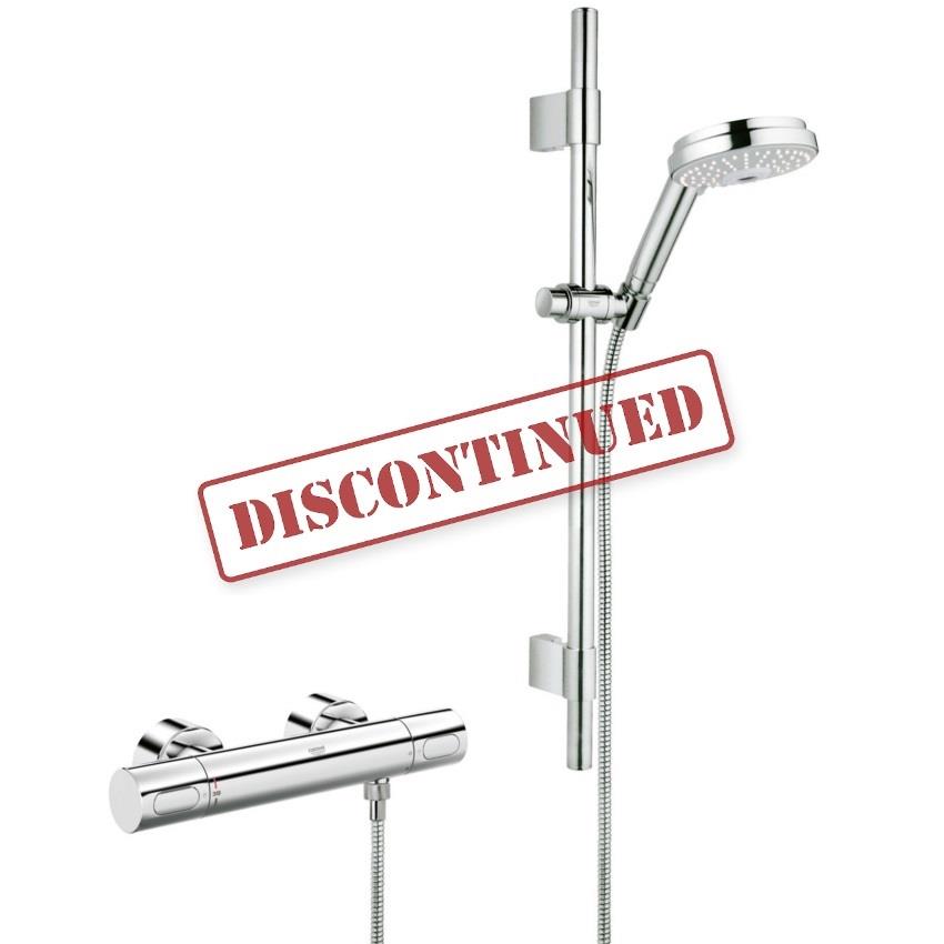 GROHE Grohtherm 3000 Cosmopolitan Bar Shower 1/2" c/w Kit, Chrome