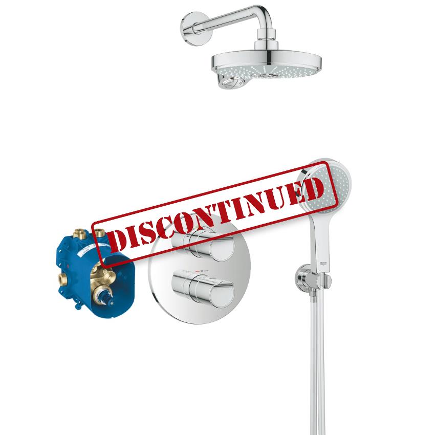 GROHE Grohtherm 2000 NEW Concealed Shower System, Chrome Plated, 34283 001