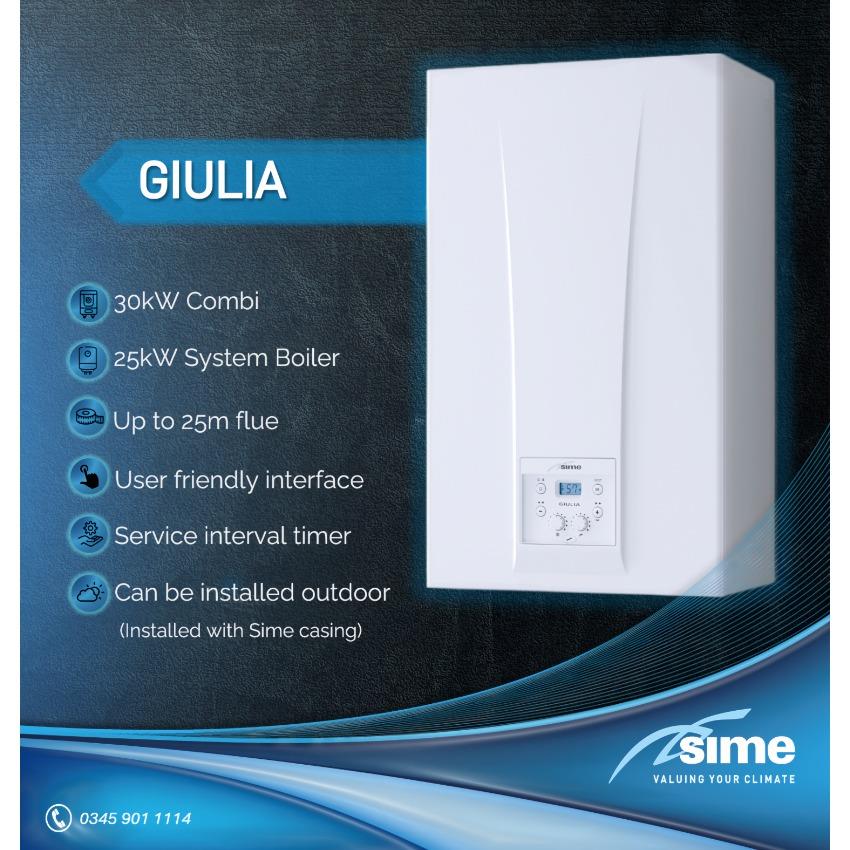 SIME Giulia Combination Boiler 30Kw, 5 Year Warranty, 8116690