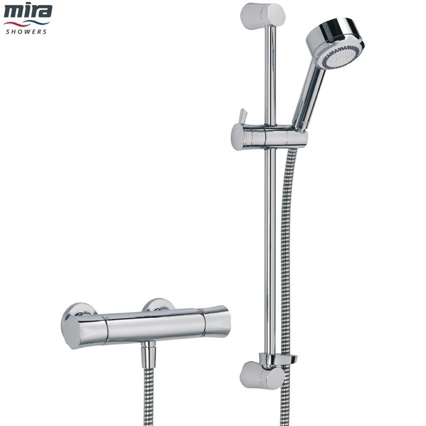 MIRA Discovery Dual Thermostatic EV Bar Shower c/w Shower Kit, Chrome