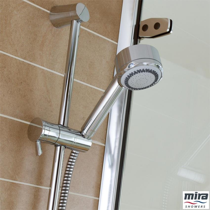 MIRA Discovery Dual Thermostatic EV Bar Shower c/w Shower Kit, Chrome