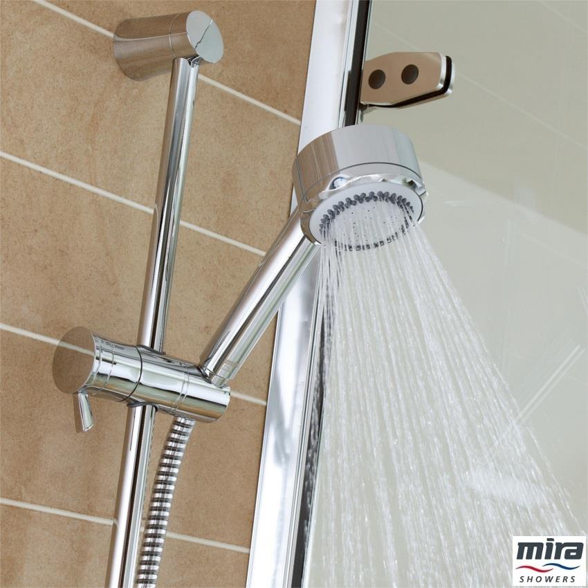 MIRA Discovery Dual Thermostatic EV Bar Shower c/w Shower Kit, Chrome