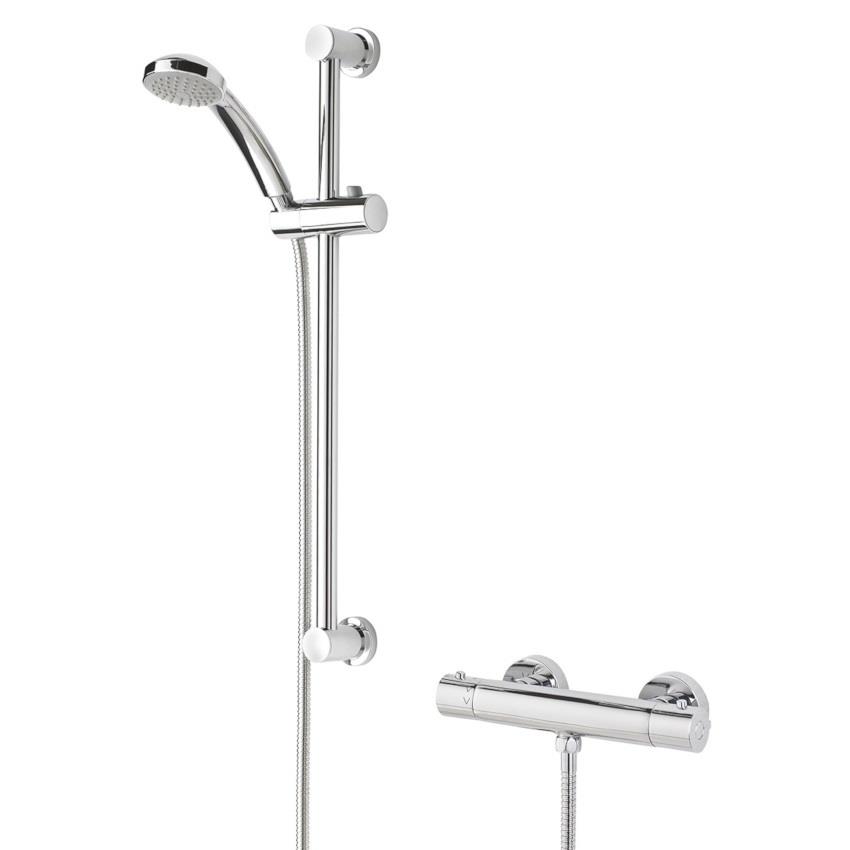 BRISTAN Frenzy Cool Touch Thermostatic Bar Shower c/w Kit, Chrome, FZ SHXMMCTFF C Plumbing For