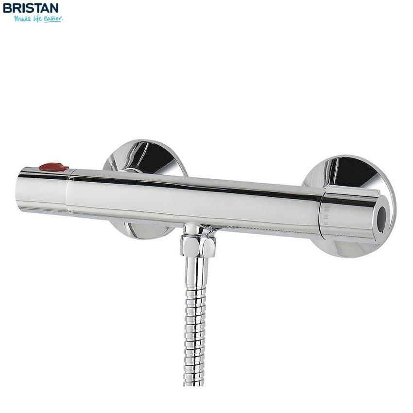 BRISTAN Zing Cool Touch Thermostatic Bar Shower c/w Kit, Chrome, ZI