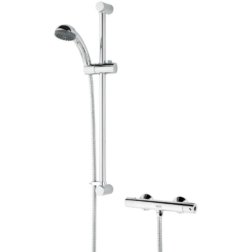 BRISTAN Zing Cool Touch Thermostatic Bar Shower c/w Kit, Chrome, ZI