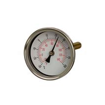 0/120Degree+f dual scale 100mm Temperature Gauge with 50mm back stem
