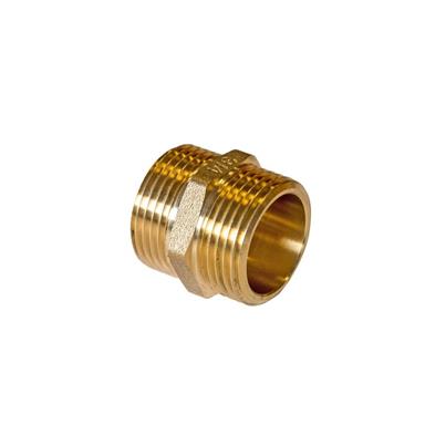 1/2" BRASS HEX NIPPLE