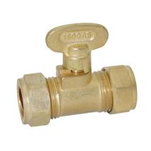 Brass Compression Gas Isolating Valve 15mm, BFGASIV-15