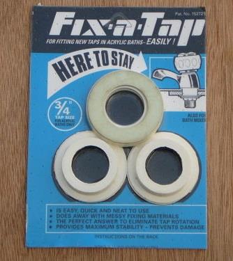 ESSEX Fix-A-Tap 3/4" 36mm Acrylic Bath Taps/Mixer Fittings Kit Blue