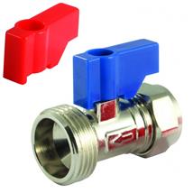 Straight Washing Machine Valve 15mm x 3/4