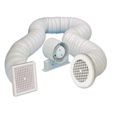 MANROSE 100MM SHOWER/IN-LINE EXTRACTOR FANW/TIMER KIT