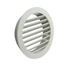 MANROSE EXTERNAL 100MM ROUND LOUVRED GRILLE WHITE
