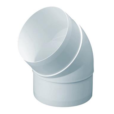 MANROSE 100MM ROUND DUCTING 45DEG HORIZONTAL BEND