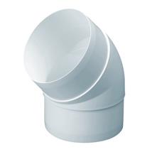 MANROSE 100MM ROUND DUCTING 45DEG HORIZONTAL BEND