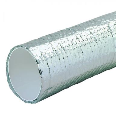 MANROSE 125MM ROUND DUCTING PIPE INSULATED2M