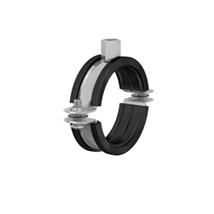 15mm M8/10 Fast Fix Bracket Rubber Lined Clip, RZ1526D