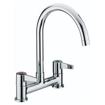 BRISTAN Design Utility Lever Deck Mounted Kitchen Sink Mixer, Chrome, DUL DSM C