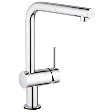 GROHE Minta Touch Electronic Monobloc Kitchen Mixer L-Shape Pull-Out Spout 31360 000