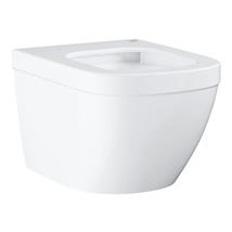 GROHE Euro Ceramic Wall Hung Toilet Pan ONLY, PureGuard, Alpine White, 39206 00H