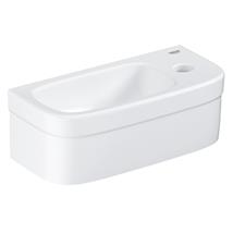 GROHE Euro Ceramic 37cm 1TH Compact Hand Rinse Basin ONLY, Alpine White, 39327 000