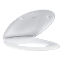 GROHE Bau Ceramic Toilet Seat and Cover, Quick Release, Alpine White, 39492 000