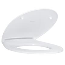 GROHE Bau Ceramic Soft Close Toilet Seat and Cover, Alpine White, 39493 000