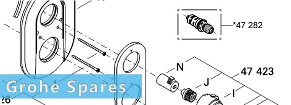 GROHE Shower Parts, Fixings and Spares